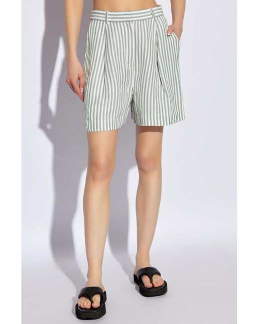 Posse White Striped Pattern Shorts 'lorenzo',