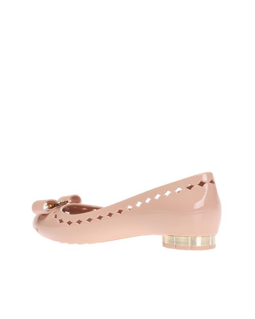 ferragamo jelly ballet flat