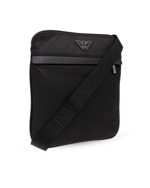 Emporio Armani Black Bag From The 'Sustainability' Collection for men