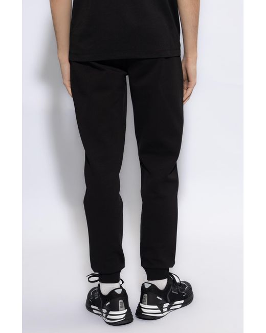 EA7 Black Sweatpants With Logo, for men
