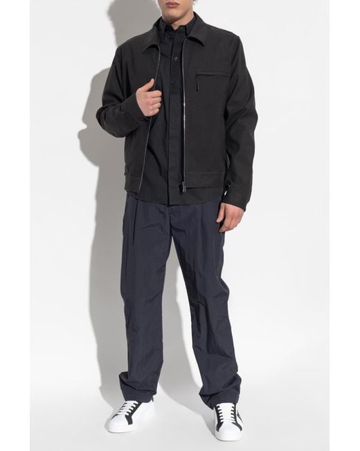 Dolce & Gabbana Blue Pleated Trousers for men