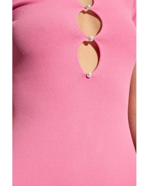 DSquared² Pink Dress With Cut-outs,