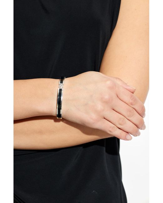 Versace White Bracelet With Medusa Head