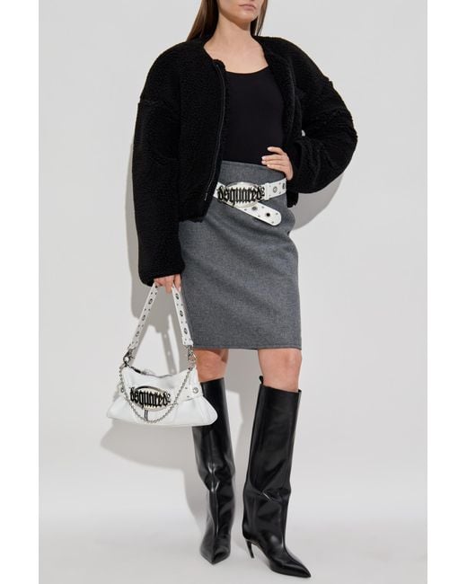 DSquared² Gray Pencil Skirt