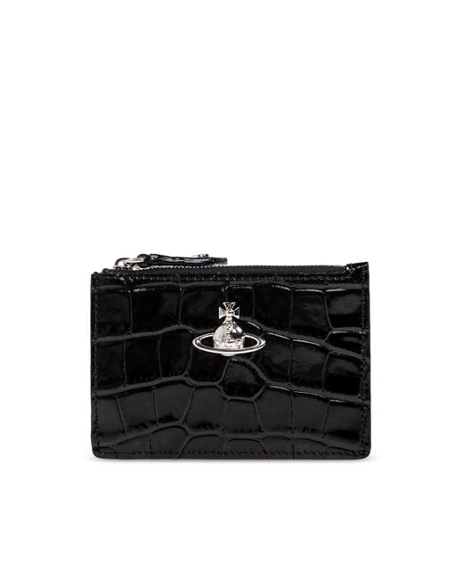 Vivienne Westwood Black Leather Card Holder