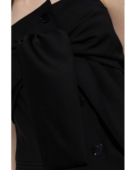 Max Mara Black Veruska Off-Shoulder Top