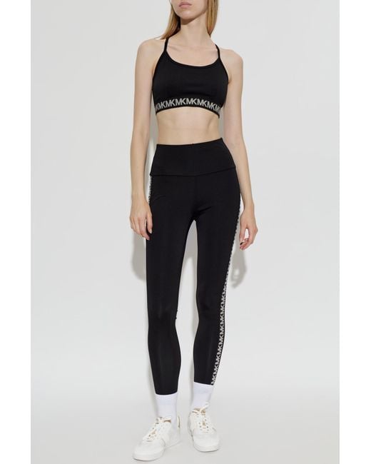 MICHAEL Michael Kors Black Monogram Leggings