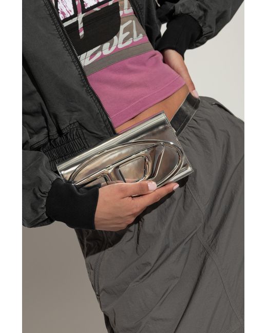 DIESEL White Wallet With Shoulder Strap '1Dr'