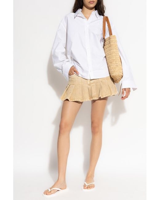 Balenciaga White Loose-Fit Cotton Shirt