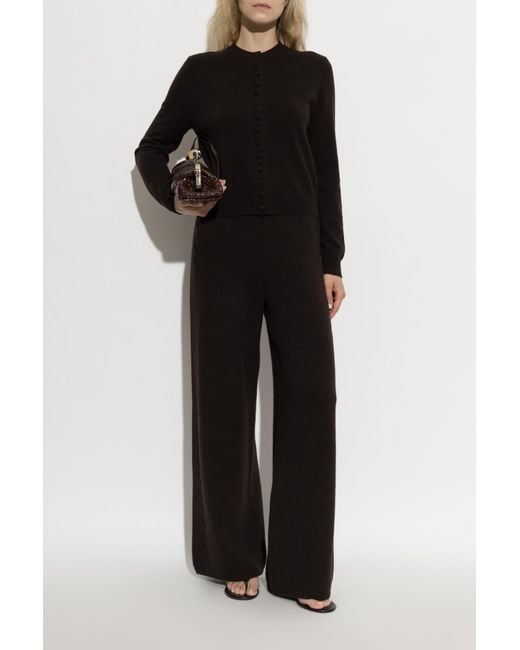Lisa Yang Black Cashmere Trousers 'Olanda'