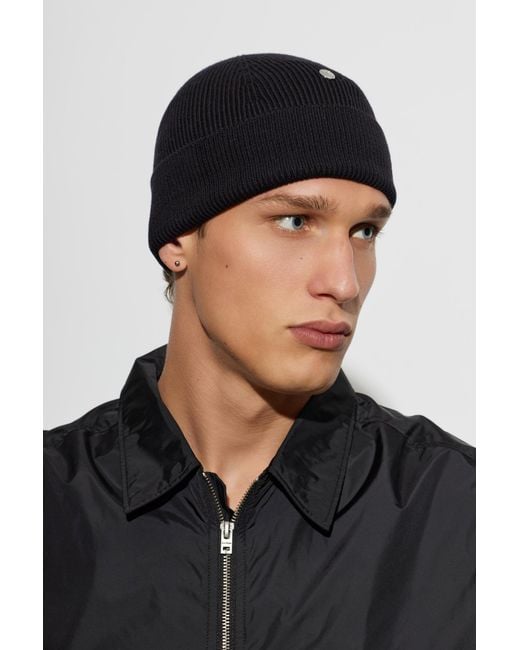 Acne Black Wool Hat