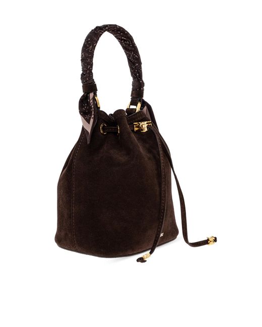 Amiri Brown Suede Handbag