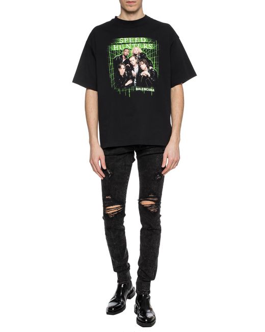 Balenciaga Cotton Oversized Speedhunters Band T-shirt in Black for Men |  Lyst