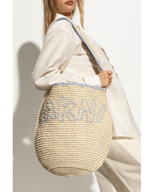 Marni White Shopper Bag