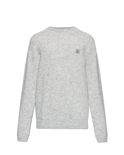 American Vintage White Sweater With Logo for men