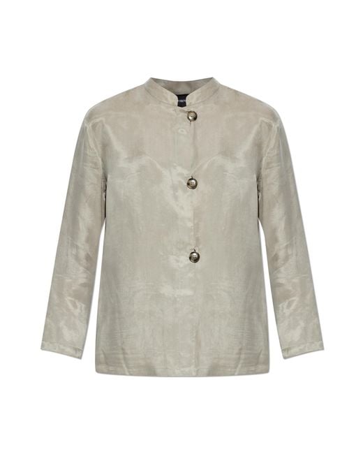 Emporio Armani White Long Sleeve Shirt