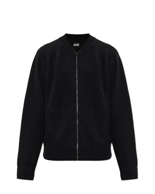 Zadig & Voltaire Black Wool Cardigan 'Gweno' for men