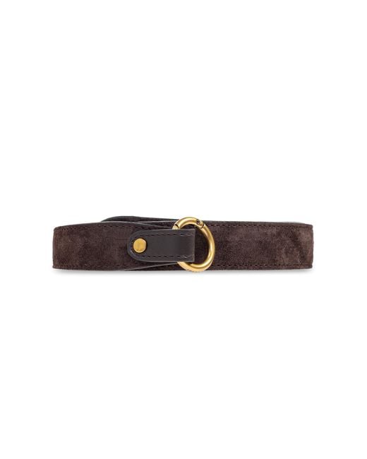 Isabel Marant Brown Shoulder Bag "Oskan Soft Zip"