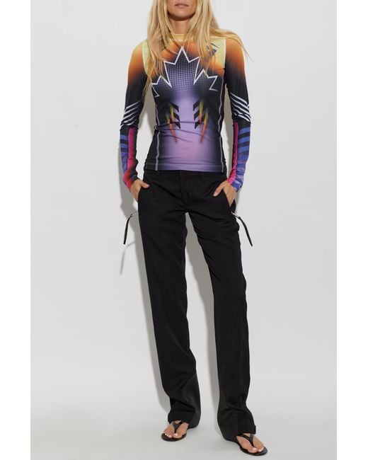 DSquared² Blue Top With Print
