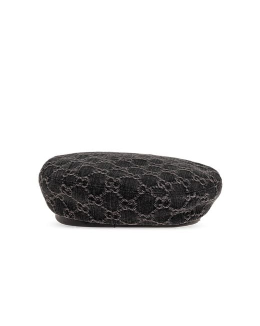 Gucci Denim Beret, in Black | Lyst display picture 1