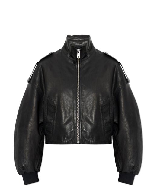 AllSaints Black 'Lowden' Leather Jacket