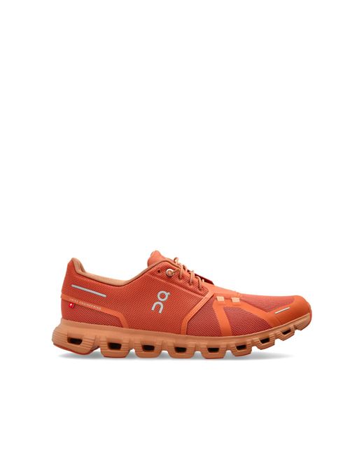 On Shoes Red Sports Shoes 'Cloud 6' for men