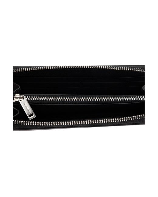 Ferragamo Black Canvas Wallet With Monogram for men