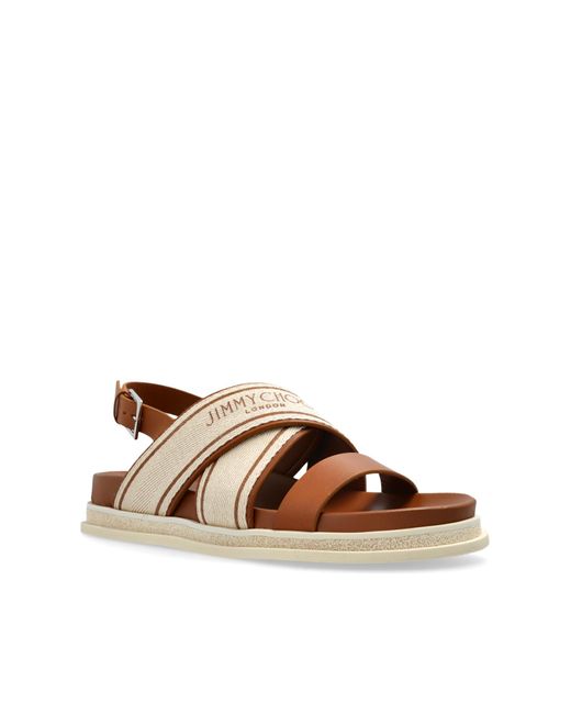 Jimmy Choo Brown Sandals 'Joa'