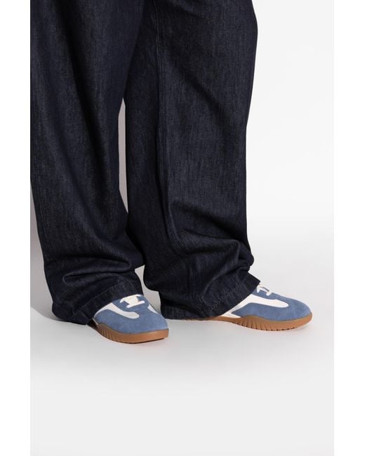 Converse Blue Sports Shoes 'Run Star Trainer Ox' for men