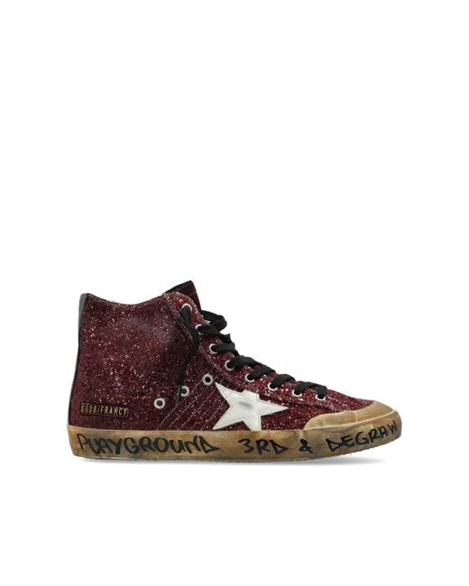 Golden Goose Deluxe Brand Brown "Francy Penstar Classic" Sports Shoes for men