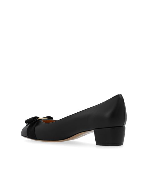 Ferragamo Black 'Vara' High-Heeled Shoes