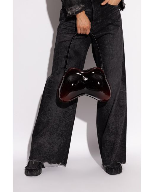 DIESEL Black Shoulder Bag "Play Double-D"