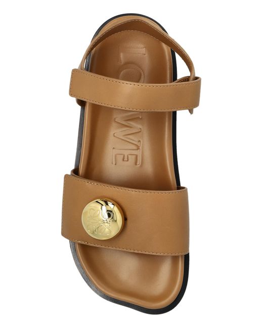 Loewe Brown Sandals 'Pebble'