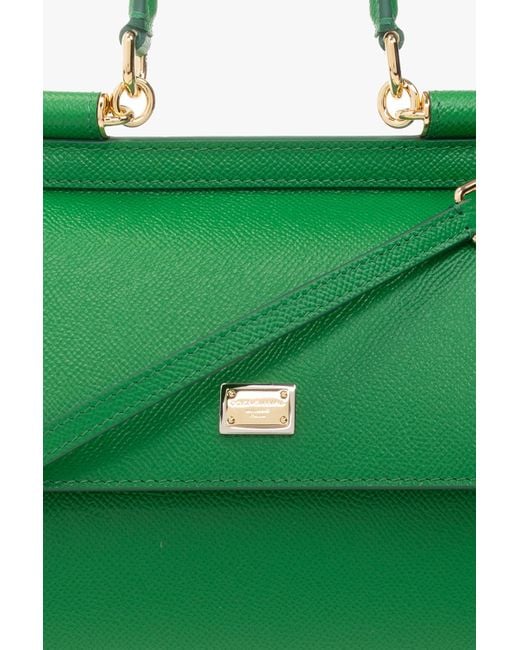 Dolce & Gabbana Green 'sicily Small' Shoulder Bag,