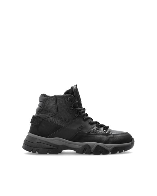 Bogner Black Ankle Boots "Mountain" for men