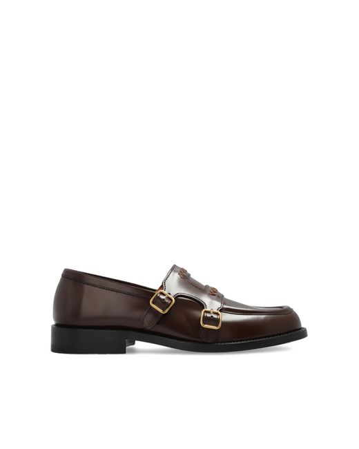 Marni Brown Leather 'Loafers' Shoes