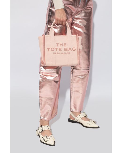 Marc Jacobs Pink Jacquard 'Small The Tote Bag' Shopper