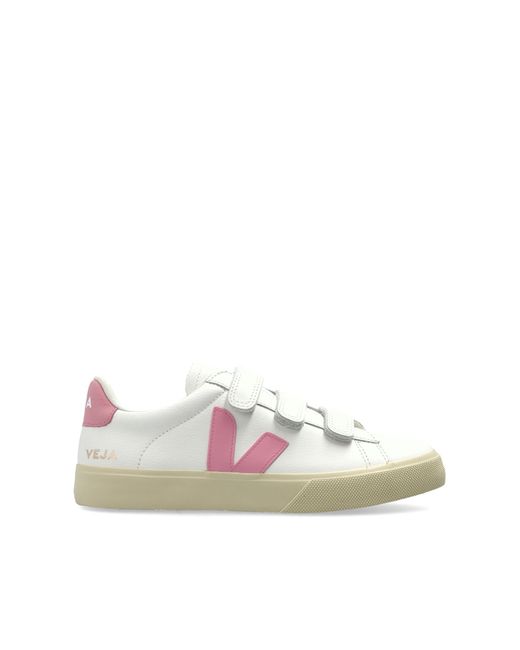 Veja White Sports Shoes "Recife Logo Leather"