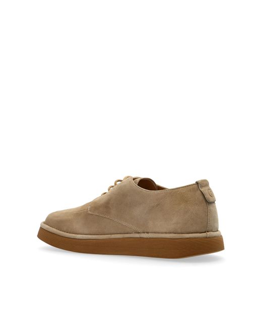 Giorgio Armani Blue Suede Shoes for men
