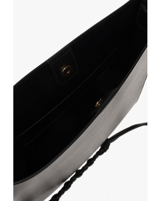 Jil Sander Black 'Tangle Medium' Shoulder Bag
