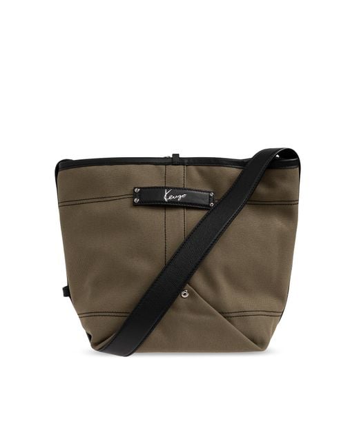 KENZO Black Reversible Bag for men