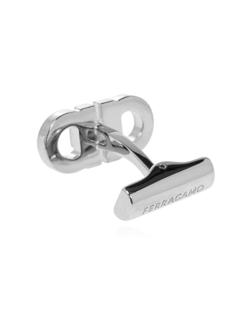 Ferragamo Gray Cufflink for men