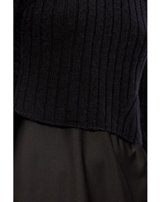 AllSaints Black 'amos' Dress & Sweater Set,