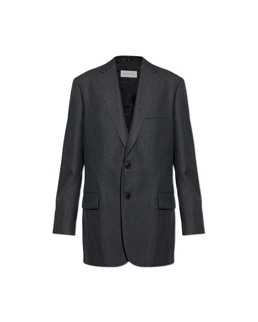 Dries Van Noten Black Blazer 'Blunt' for men