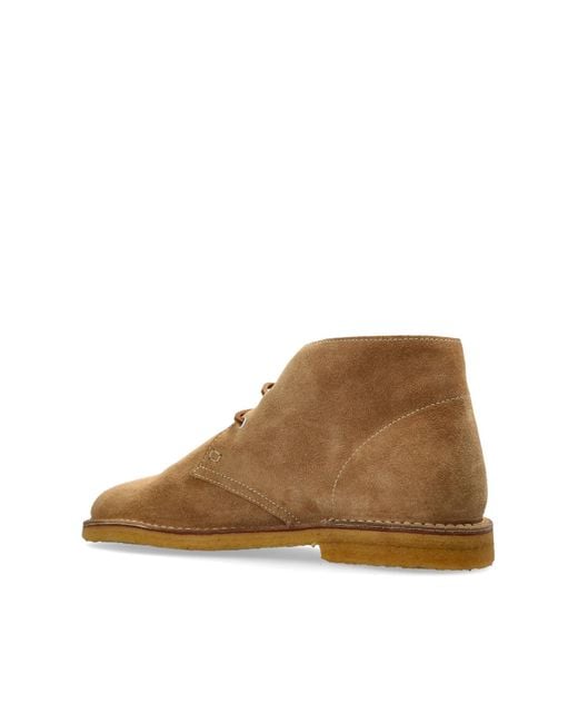 DSquared² Brown Suede Ankle Boots for men