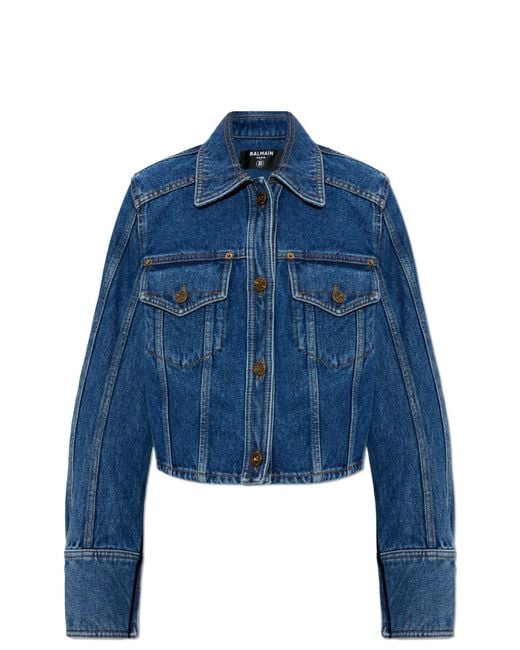 Balmain Blue Denim Jacket