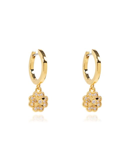 Kate Spade Metallic Kate Spade Crystal Flower Earrings