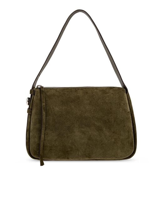 Tory Burch Green Suede Bag "Romy"