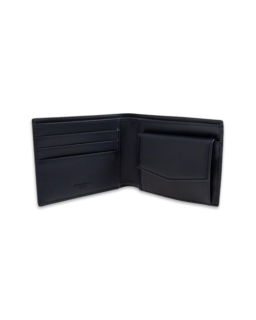 Dolce & Gabbana Black Leather Wallet With Logo for men