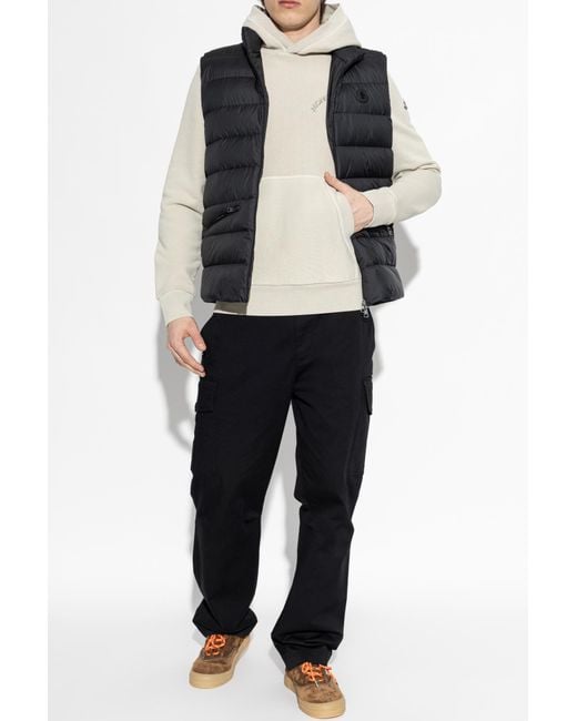 Moncler Black Puffer Vest "Lechtal" for men